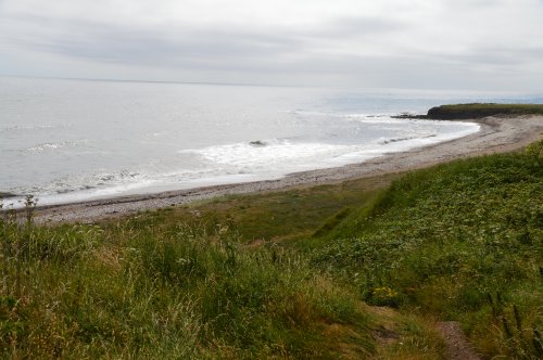 A photo showing some of the coastline along Whitburn Village.