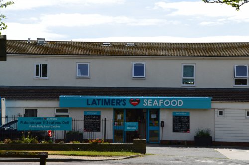 One of the retail buildings in Whitburn Village.